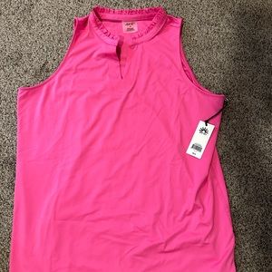 Jofit scalloped sleeveless polo. New with tags. Never worn. Size x-large.